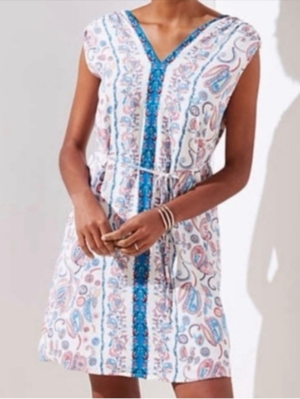 Loft Paisley Summer Shift Dress